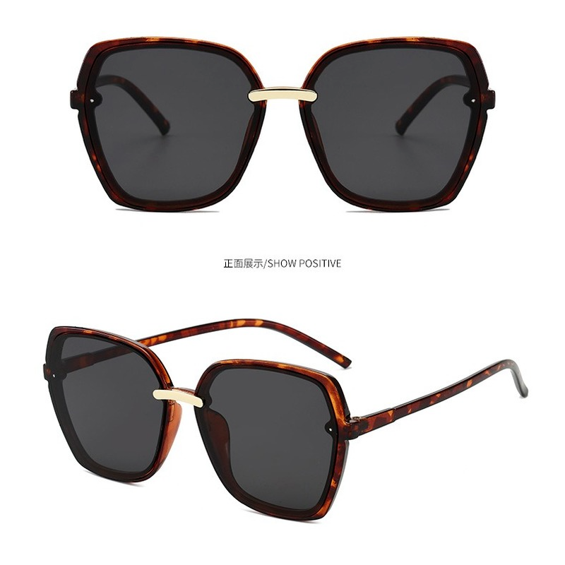 (YUZHU) COD Fashion Korea Oversized Frame Kacamata Retro Lady Aksesoris Anti UV Shades Wanita