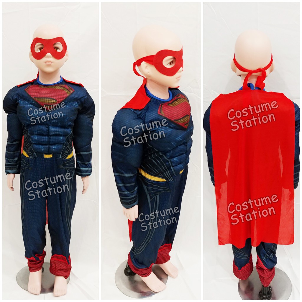 Kostum Superhero Superman / Costume DC Justice League anak laki