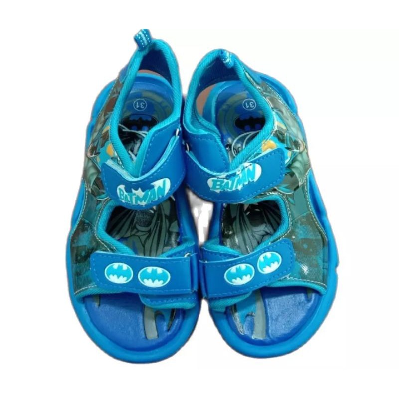 Sandal Batman LED Kids Shoes dengan Lampu LED Sepatu Anak Laki-laki Size 26-31 Usia 3-6 Tahun