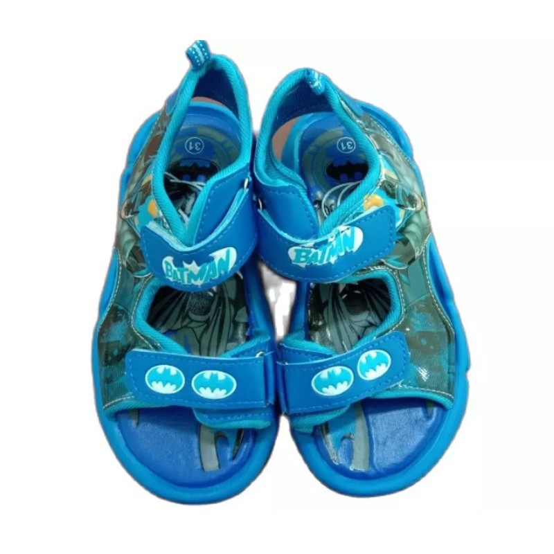 Sandal Batman LED Kids Shoes dengan Lampu LED Sepatu Anak Laki-laki Size 26-31 Usia 3-6 Tahun