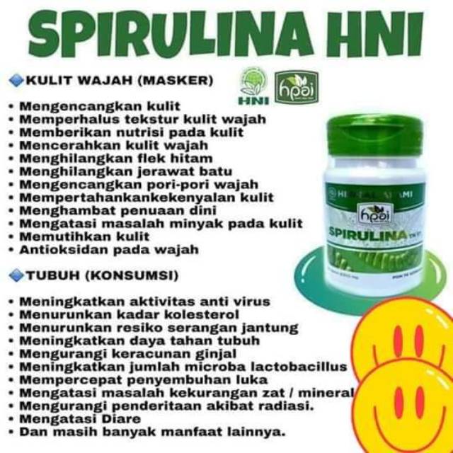 SPIRULINA BISA BUAT MASKER DAN JUGA KESEHATAN