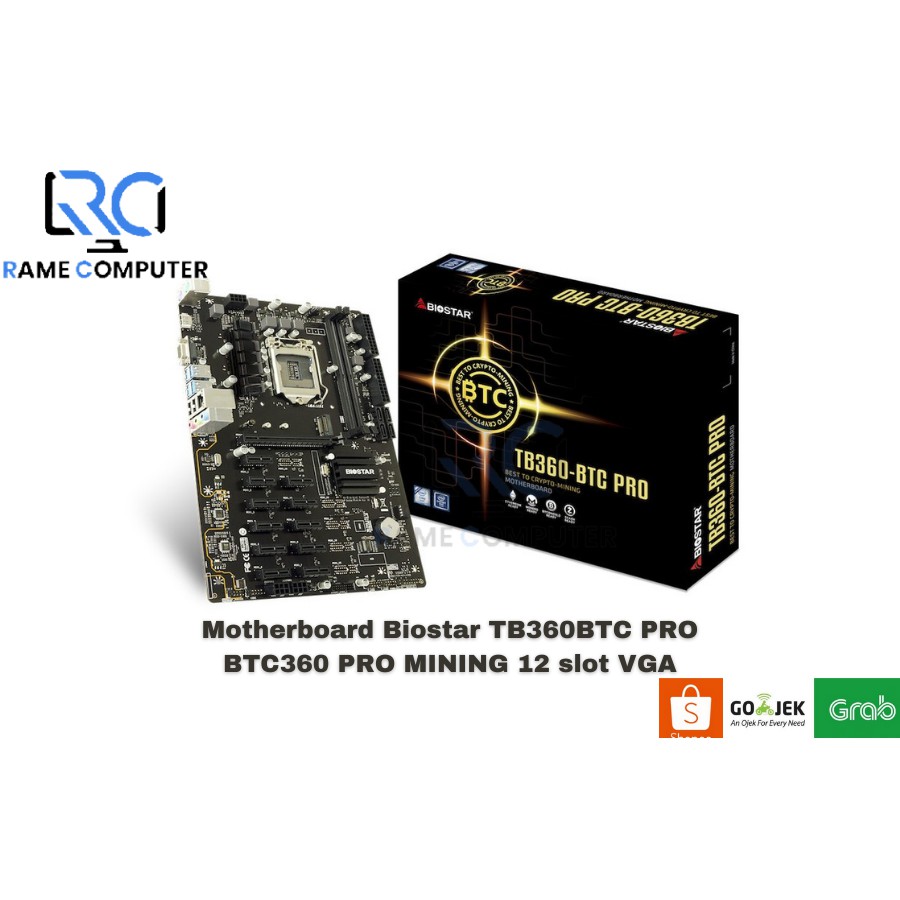 Motherboard Biostar TB360BTC PRO BTC360 PRO MINING 12 slot VGA