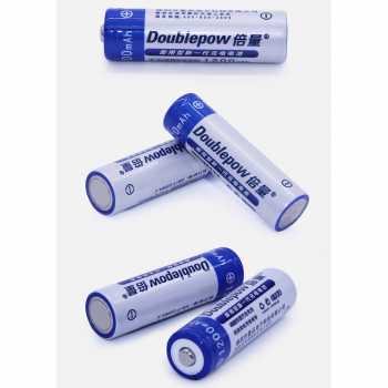 DOUBLEPOW Charger Baterai 2 slot AA/AAA with 2PCS AA 1200mAh - DP-B01