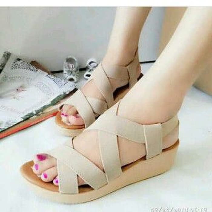 9909CU Emory #Znemo1093 Vallerie / Sepatu Wedges Wanita Batam