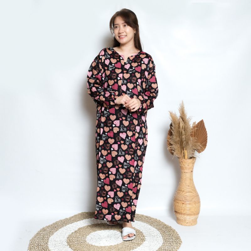 Daster habel busui lengan panjang gamis merk Verell-30