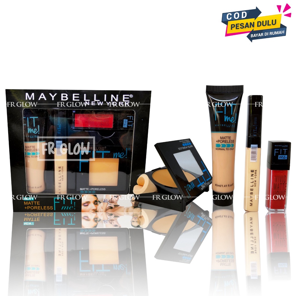 Paket Make Up Maybelline Fit me 4in1 Halloween Get The Look