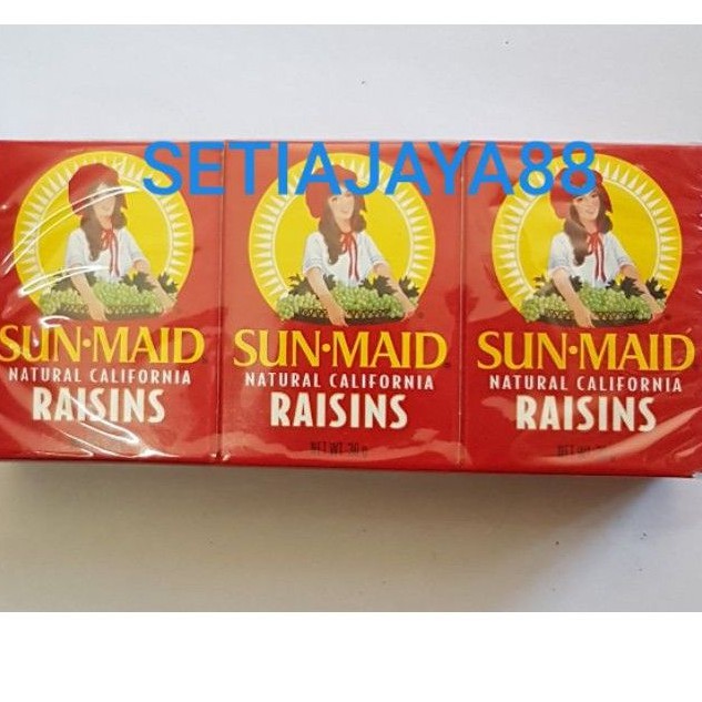 

SUNMAID RAISIN KISMIS NATURAL CALIFORNIA 180 GRAM