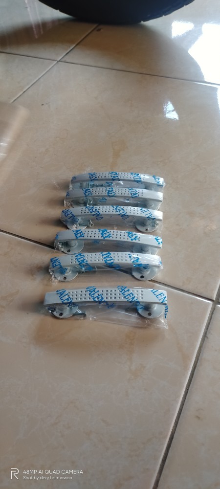 Handle Pintu Laci Gagang Lemari Gagang Laci Alumunium Nium Tahan Karat Kotak Rintik 12 Cm Minimalis