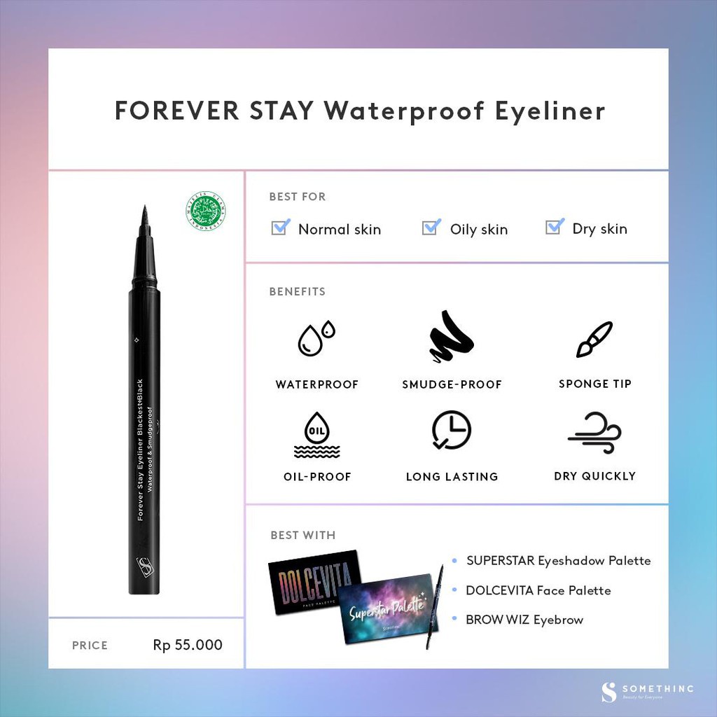 SOMETHINC FOREVER STAY Waterproof Liner - EYELINER