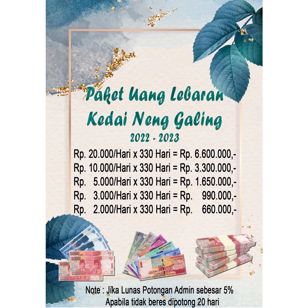 BROSUR PAKET TABUNGAN LEBARAN