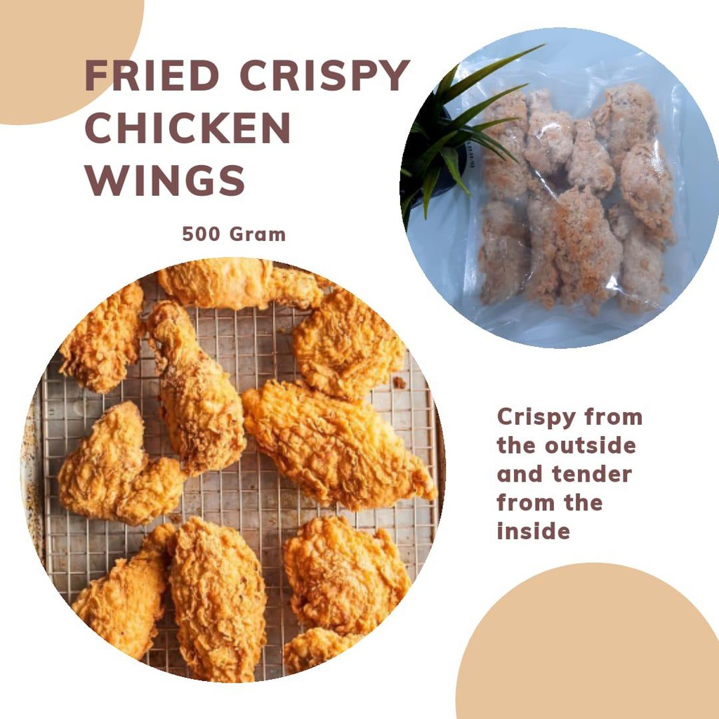 

Chicken Wings Fried/Ayam Tepung Goreng Crispy (Frozen)
