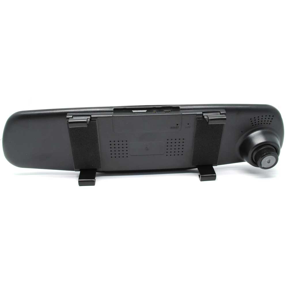 Kaca Spion Rear View DVR Dual Kamera 1080P 4.3 Inch Display - Black - OMCA2OBK