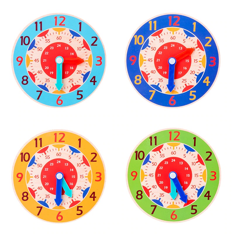 Mainan Anak Montessori Clock Hour Minutes Children Toy - SZ0916