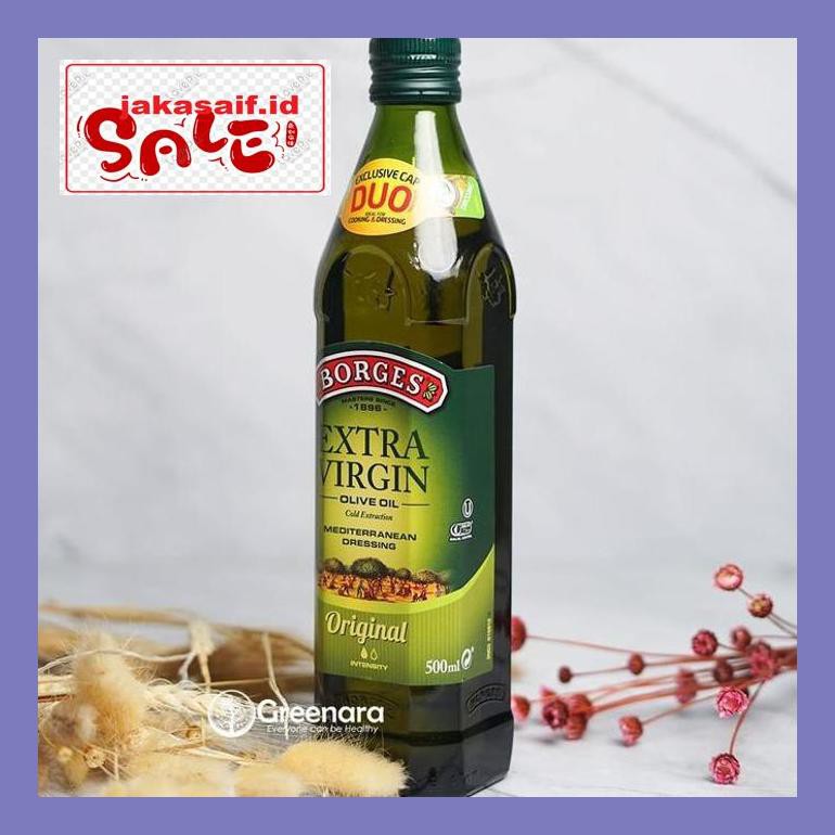 

504Sbu Borges 500 Ml Extra Virgin Olive Oil Minyak Zaitun Bud0Mb