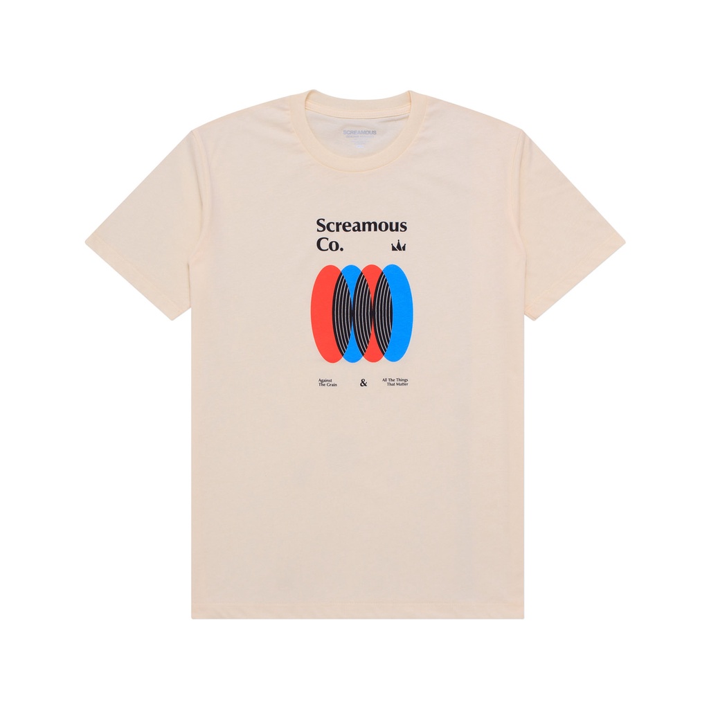 Screamous T-Shirt - T SHIRT STRINGS CREAM