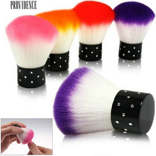 Colorful Nail Art Brush yang Lembut untuk Acrylic &amp; UV Gel Nail Art Brush Debu Cleaner