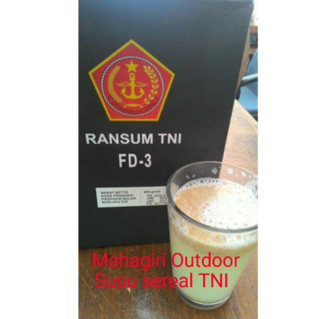 Ransum susu sereal TNI FD-3 FD3 FD 3 nutrisi kalori