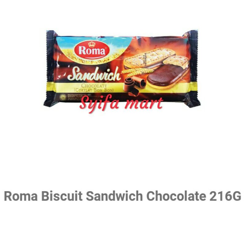 

Roma biskuit sandwich chocolate 216g