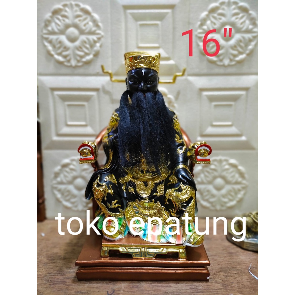 patung hakim bao / pao kong / bao kong - fiber - 16 inch