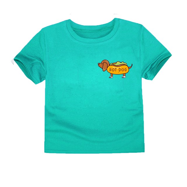 LittleFresco - Kaos Anak Hotdog Hijau Muda