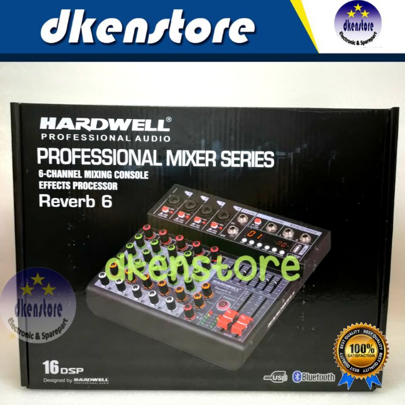 Mixer Hardwell Reverb 6 Professional efek Echo digital DSP Reverb6 pro