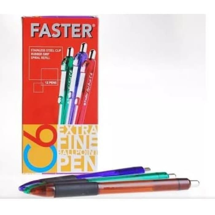 

PROMO Pulpen Faster C6 Cetek [Lusin] - 12 PCS