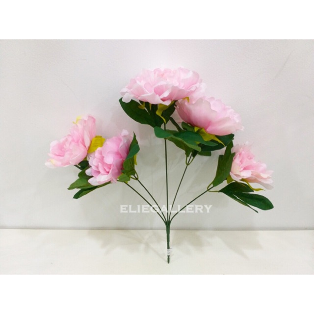 Bunga PEONY PINK Artificial / Piony Carnation / Hand Bouquet / Peony Kain / Bunga Dekorasi