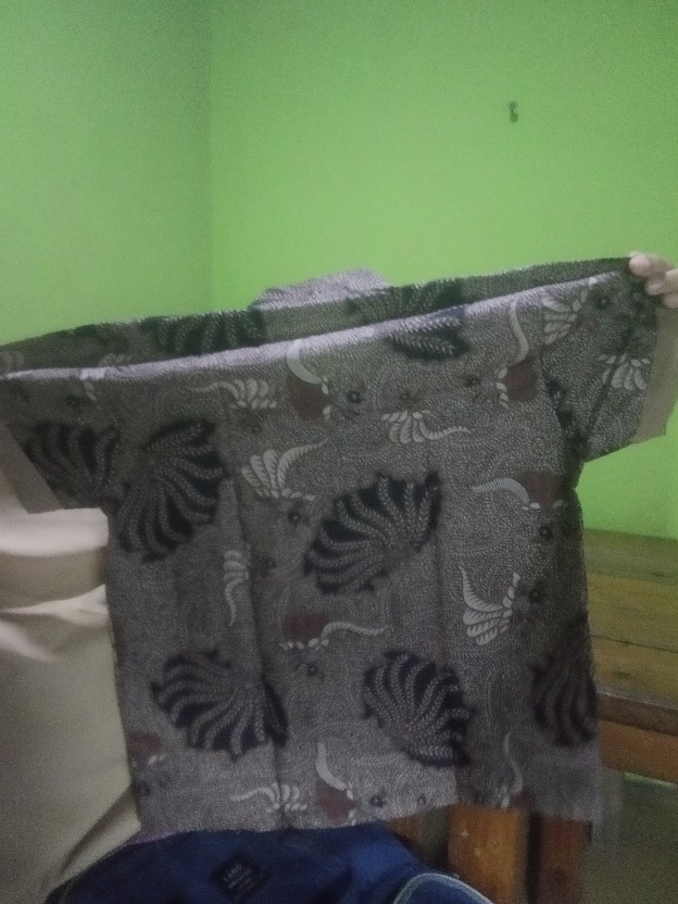 Kemeja Koko Batik Anak Dan Dewasa Motif Sidoasih - Kerang - Kenari