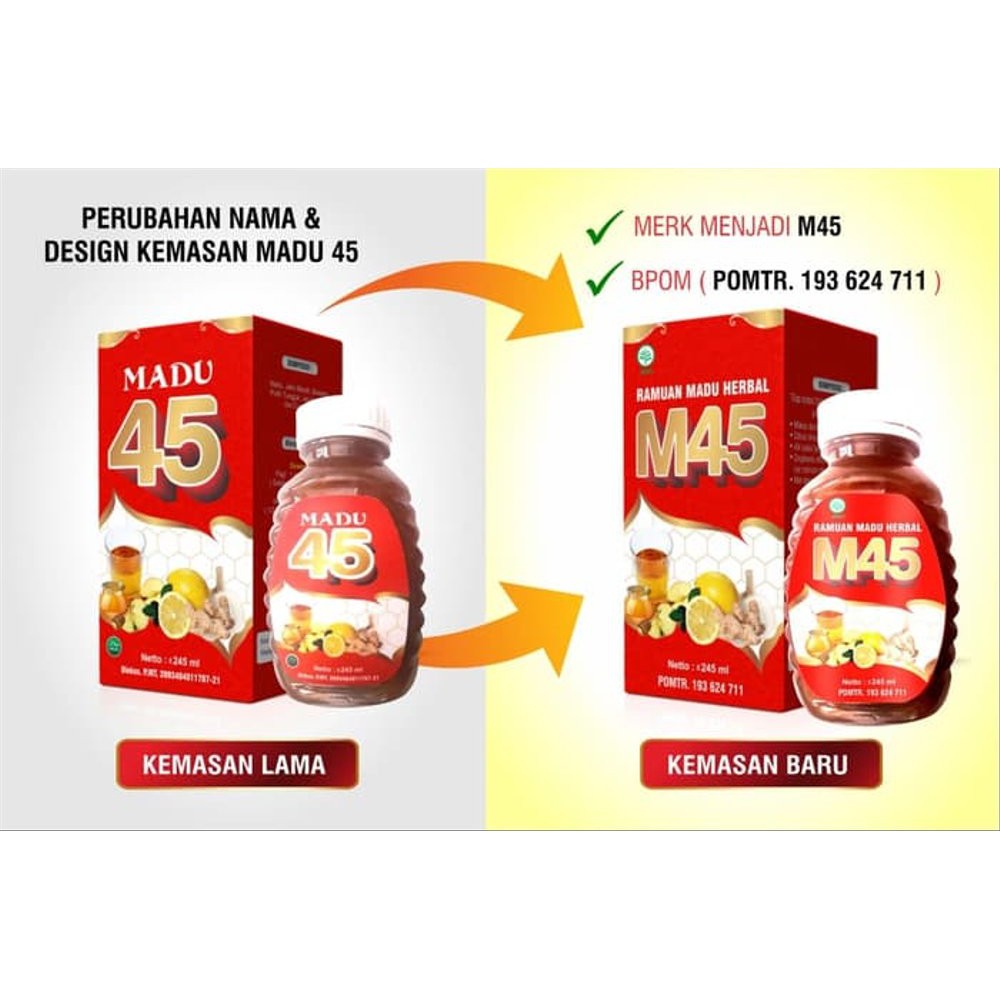 Madu 45 Herbal Terapi Jantung Kolesterol Darah Tinggi Diabetes Terpercaya | Madu45