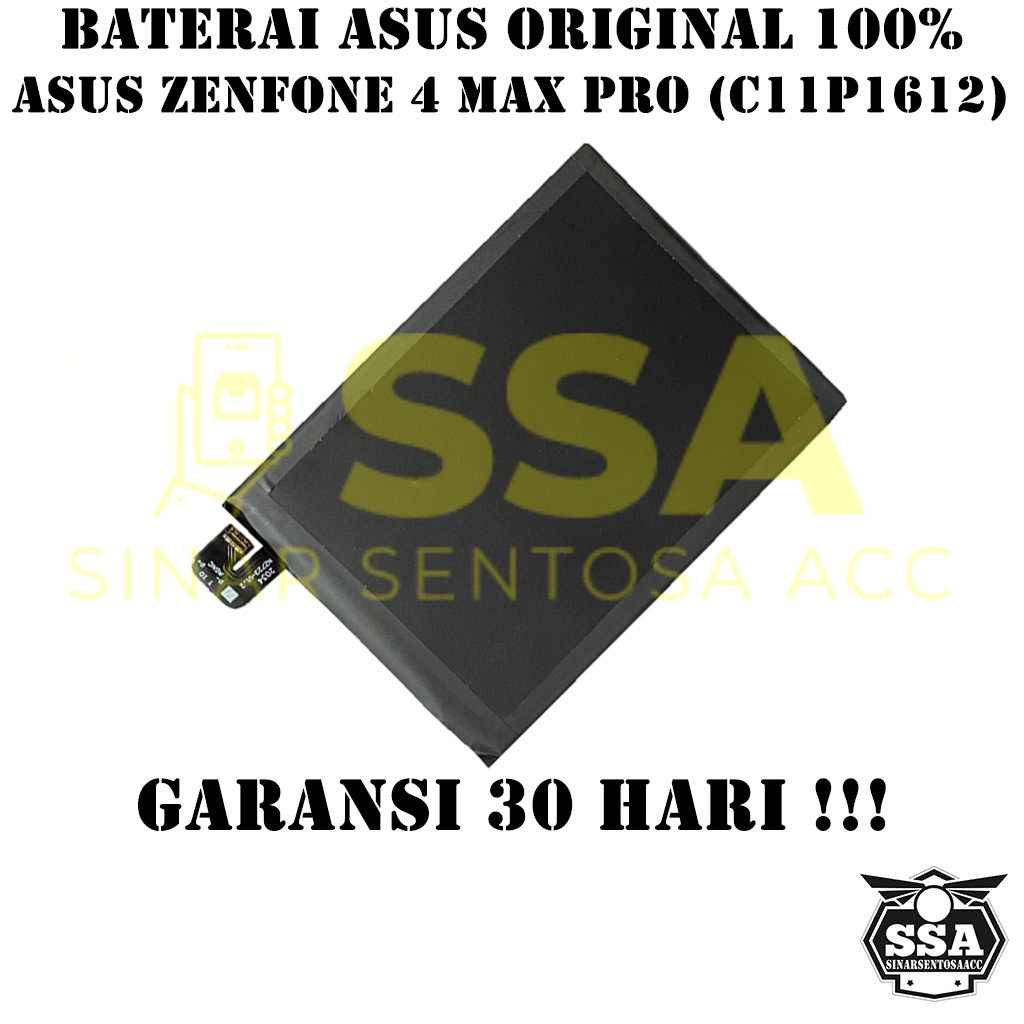 Baterai Original 100% Asus Zenfone 4 Max Pro 5.5&quot; ZC554KL 3 Zoom ZE553KL Zoom S C11P1612 X001D Z001HD Z001HDA 5.5 INCH Batre Batrai Batrei Battery Ori HP Batu Batere Garansi Murah Awet Garansi