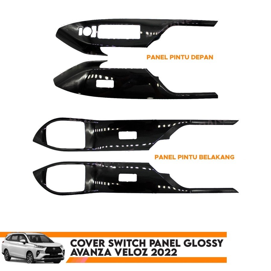 Cover Switch Panel Avanza Veloz 2022 Black Glossy