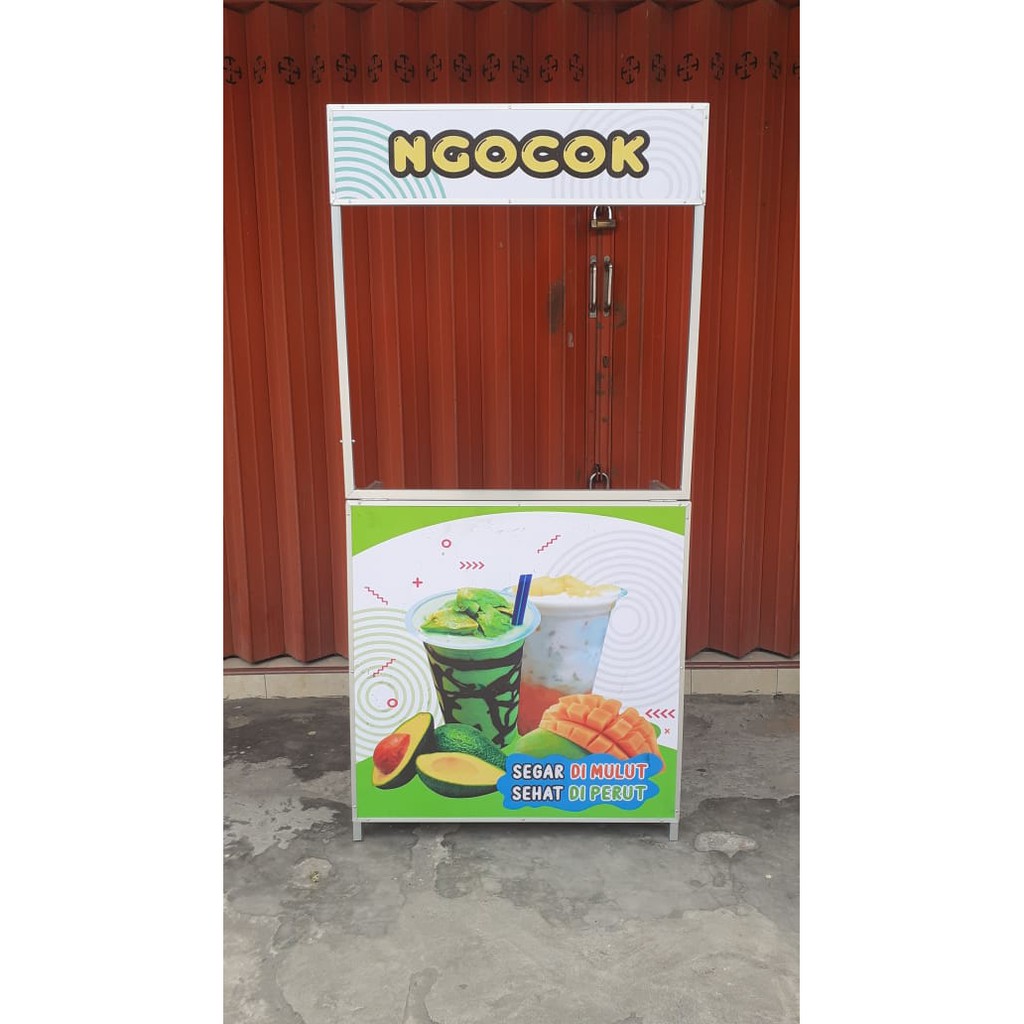 Booth Portable / Javabooth/ Gerobak Jawa  Bonus Pintu Dan Meja Samping/Meja Kompor