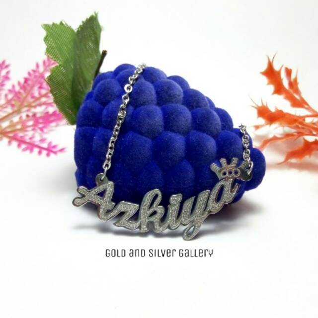 kalung nama monel anak