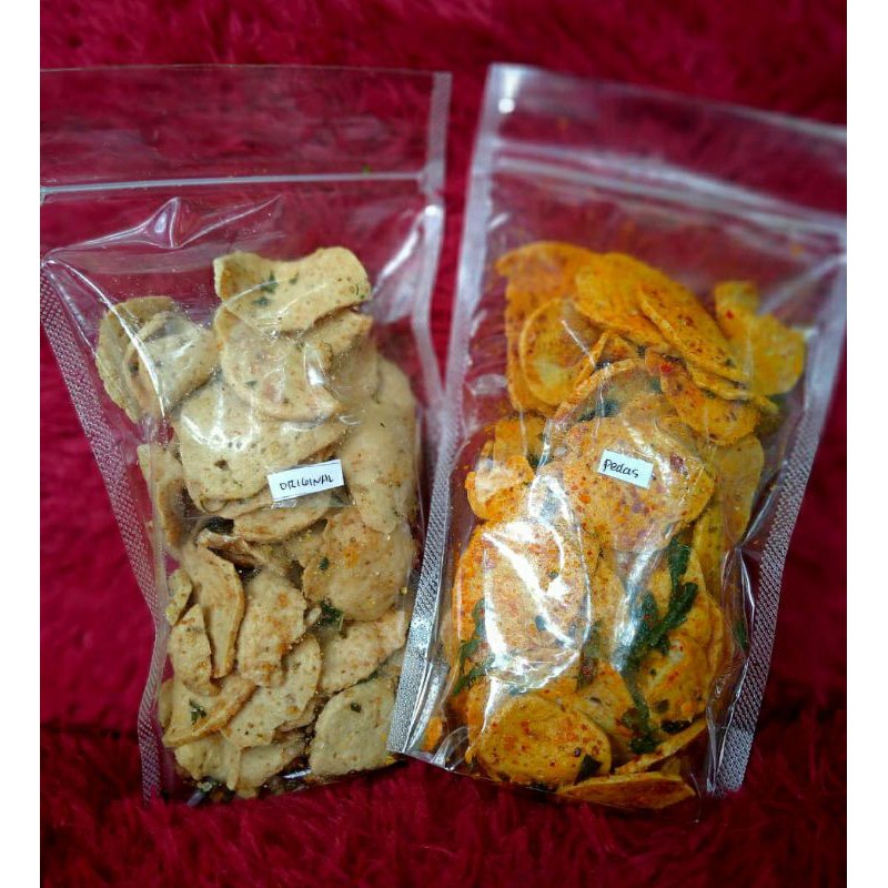 

Super Murah! Keripik Basreng 100 grm Bumbu Basah Daun jeruk Murah