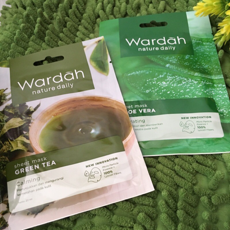sheet mask wardah masker tisu wardah