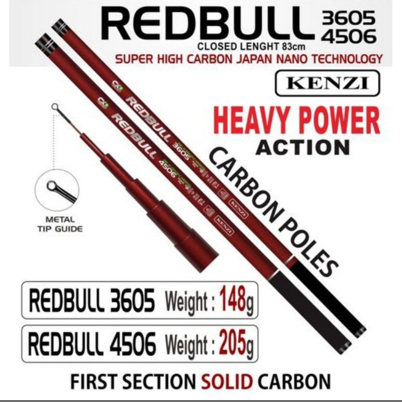 JORAN TEGEK KENZI REDBULL 360/450...CARBON HARD