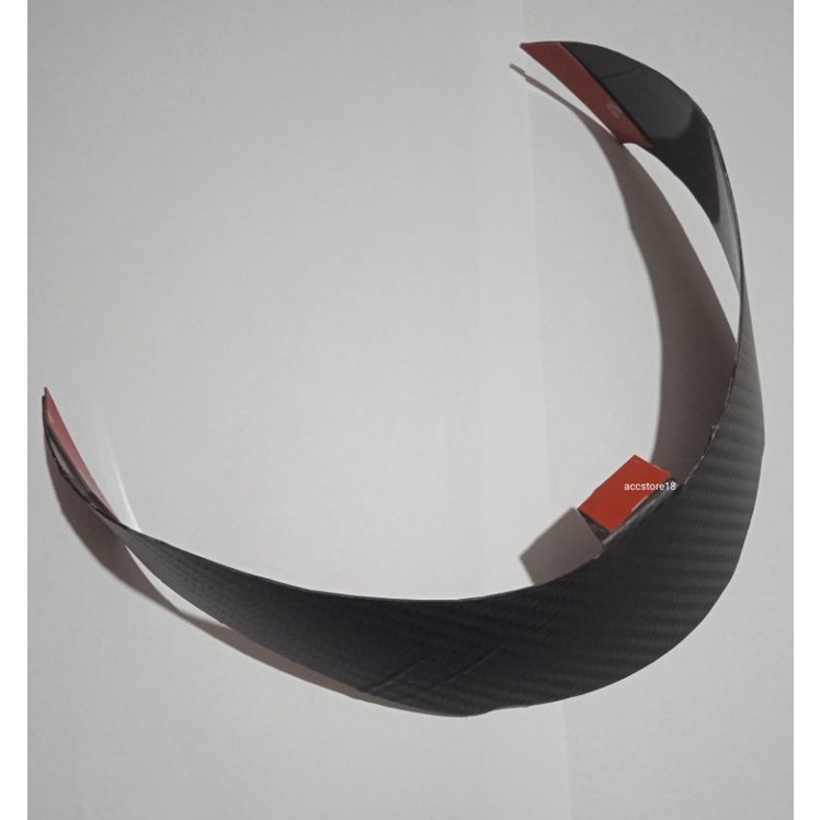 Spoiler fiber helm nhk r6 carbon lentur