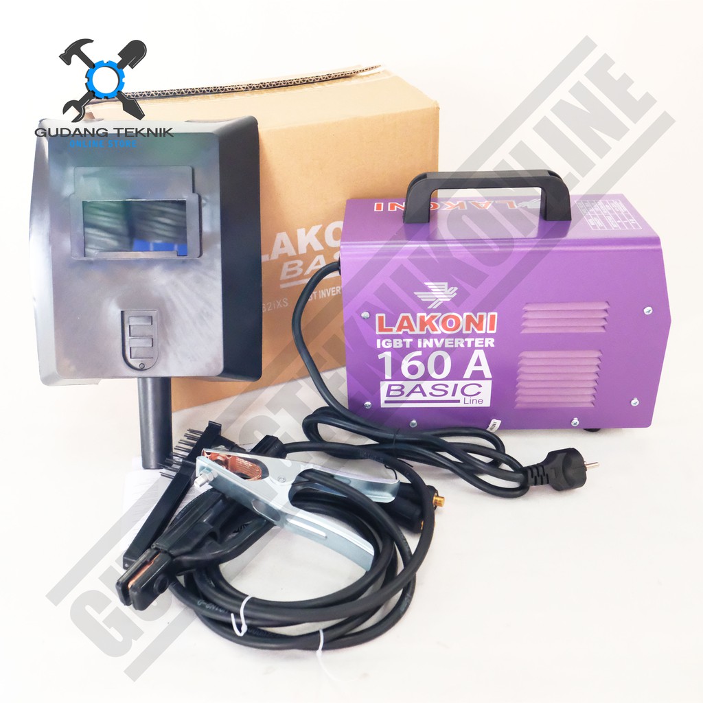 Mesin Las Listrik Lakoni Basic 162 IXS / Trafo Las Lakoni Basic 162IXS Inverter Lakoni Basic 160A