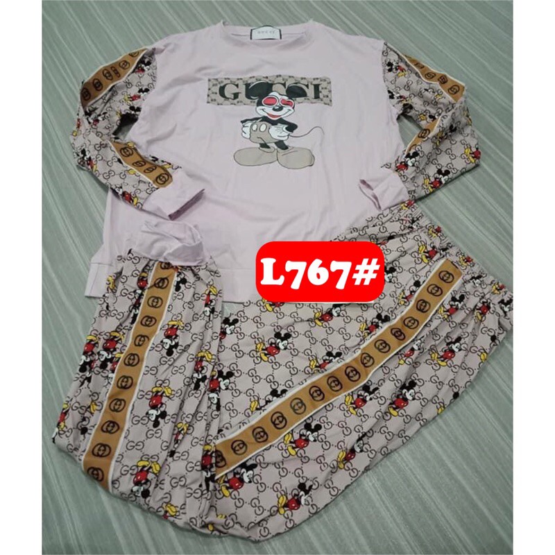 SET MICKEY GUCCI PREMIUM / SETELAN MICKEY GUCCI WANITA / SETELAN SWEATER PP MICKEY WANITA IMPORT