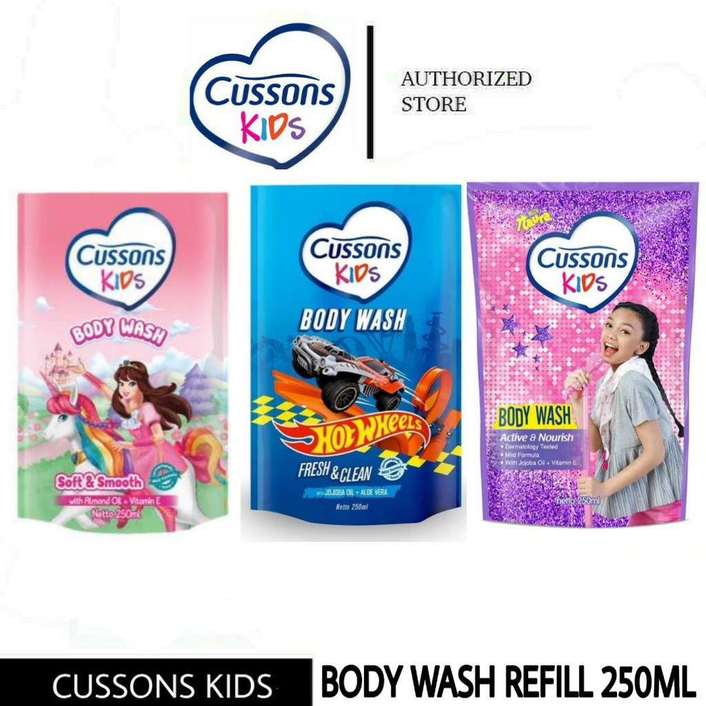 CUSSONS KIDS BODY WASH REFILL 250ML/CUSSON BABY BODY WASH/SABUN CAIR