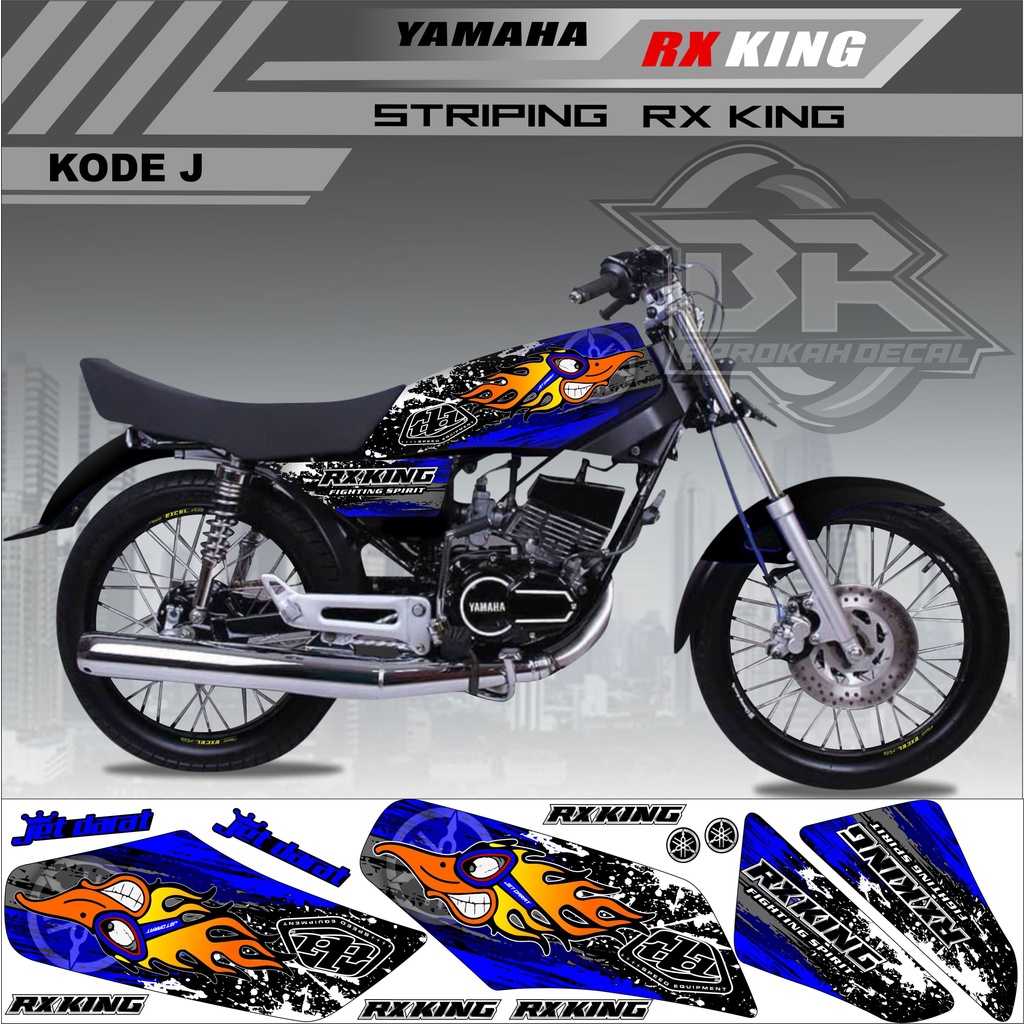 Sticker Rx King Variasi Stiker Lis Striping Rx King Kode J