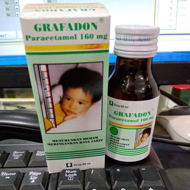 Grafadon Sirup 60ml Obat Penurun Demam Panas Anak Paracetamol