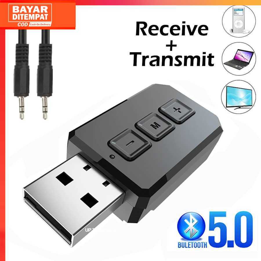 (100% ORI) USB Bluetooth 5.0 Transmitter Receiver Audio Adapter - RT02