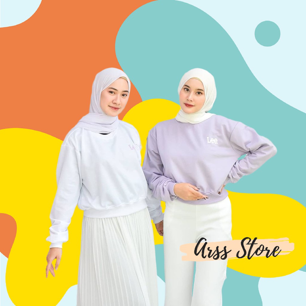 Sweater Crop Wanita LEE CROP | Sweater Wanita | Crop Top | Sweater Crop