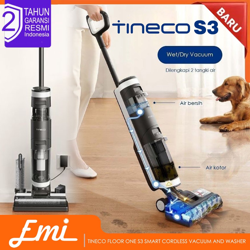 Tineco Floor One S3 Smart Wet Dry Handheld Vacuum Cleaner Floor Washer