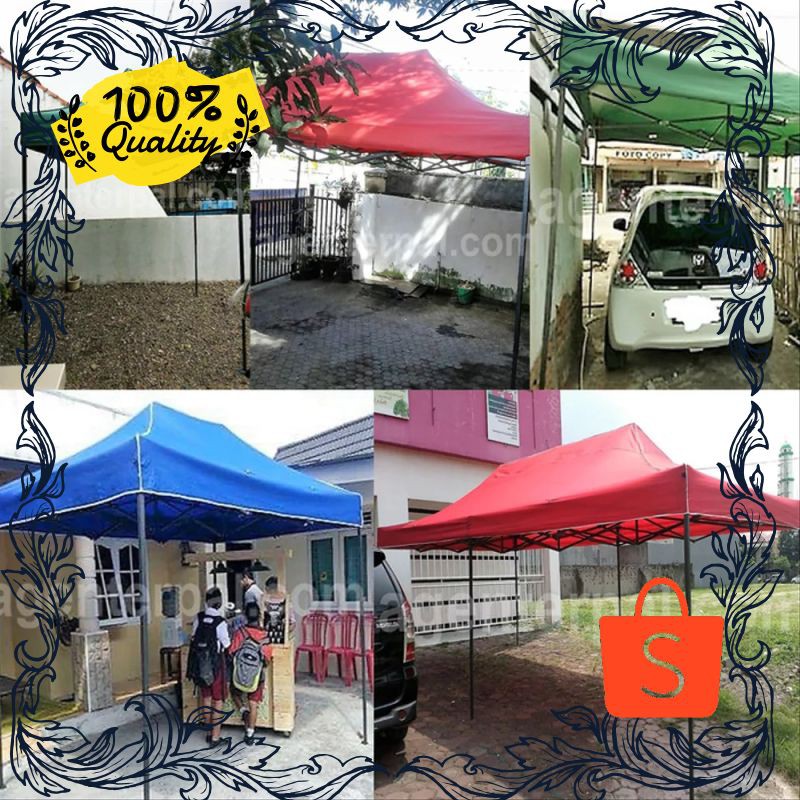 Termurah Tenda Lipat Folding Bazar Booth Stand Pameran Dagang Jualan Carport Terhot