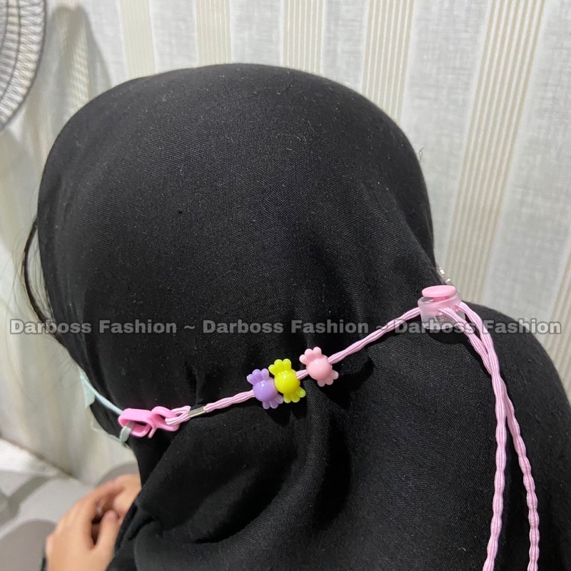 Strap Masker 2in1 Anak dan Dewasa / Tali Kalung Masker / Pengait Masker / Konektor Masker / Tali Lanyard / Mask Extender / Tali Masker anak laki-laki / Clay stopper lucu l