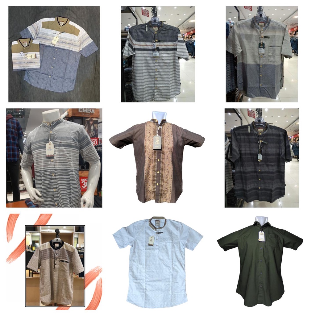 Kemeja Koko Pria Emba Classic Original Obral