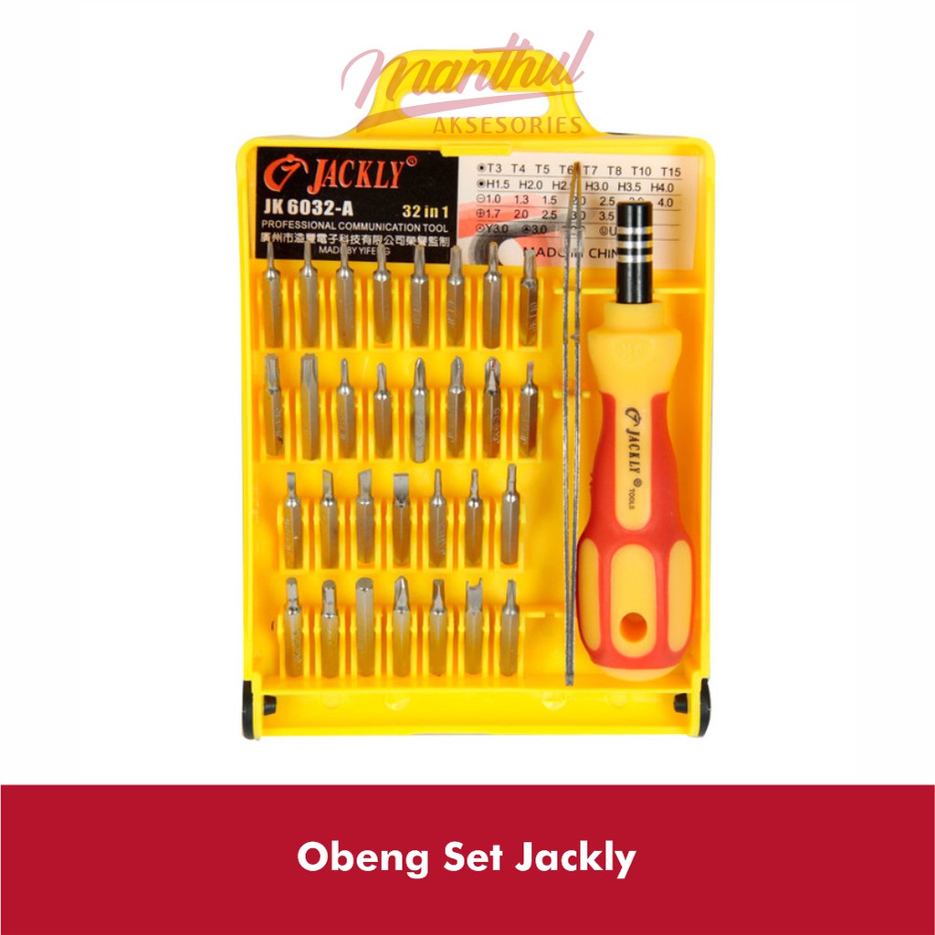 Obeng Set Jackly serbaguna 32 in 1