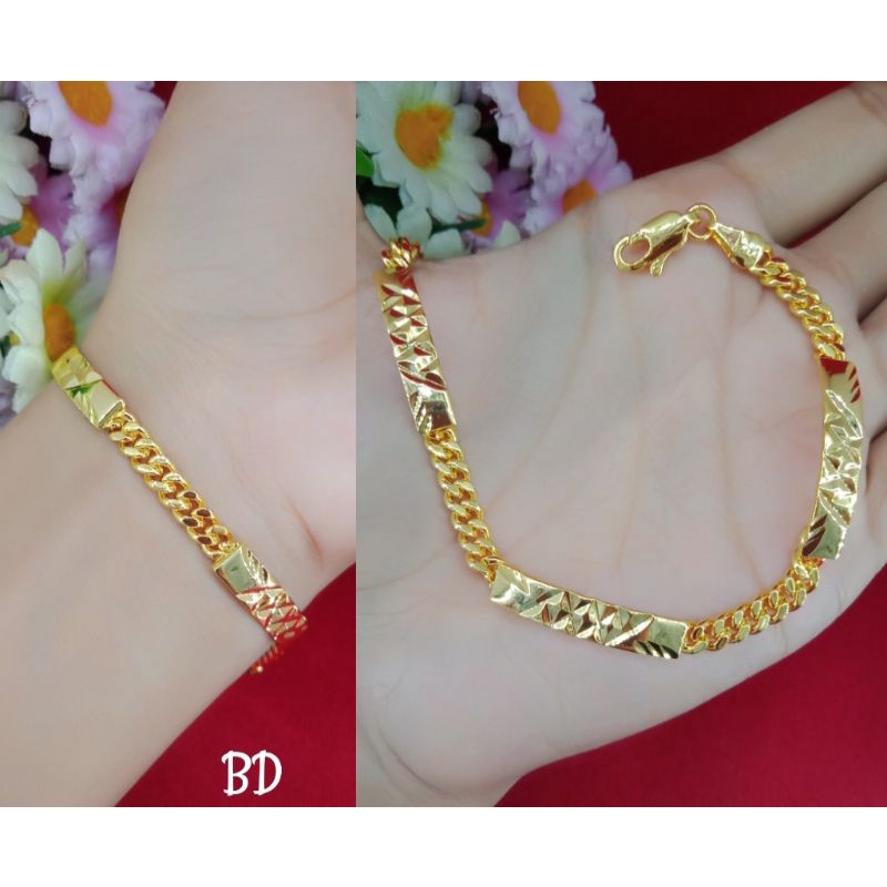 gelang rantai emas muda kadar 35%